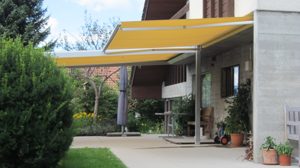 Beispielinstallation Knickarm-Markise